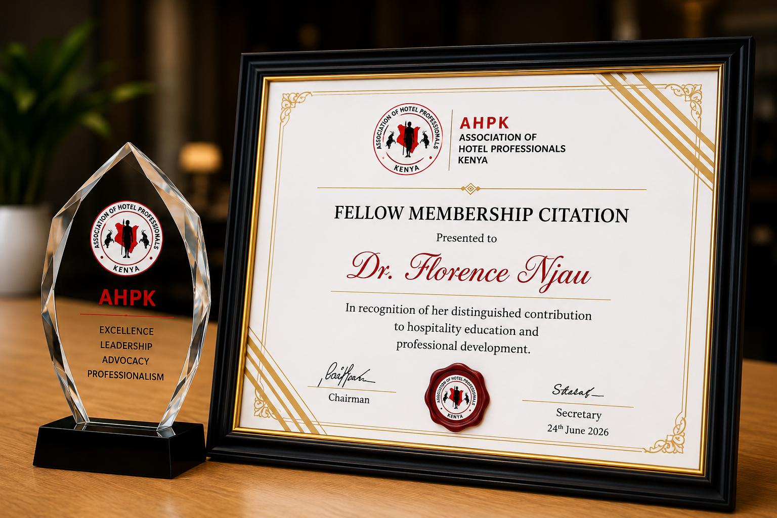 Fellow Membership Citation for Dr. Florence Njau